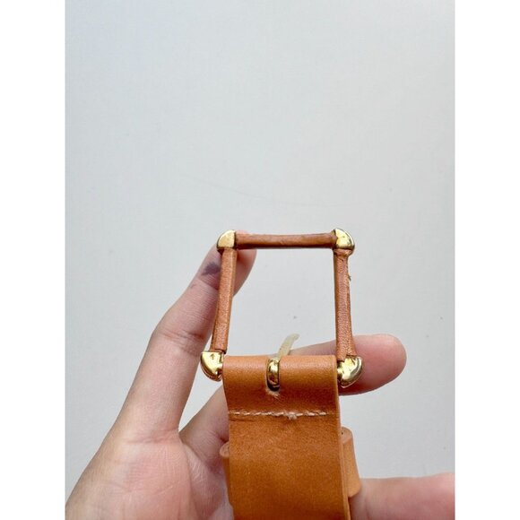 Vintage EMMANUEL Brown Leather Hip Belt, Size L - Made in Canada - Picture 7 of 10